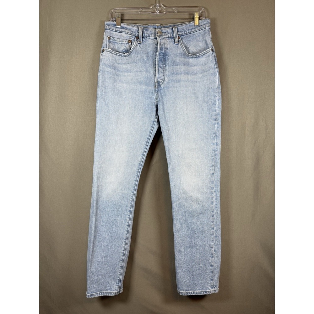 Levi's 501 Original Fit Button Fly Jeans Straight Leg Light Wash Women's 30